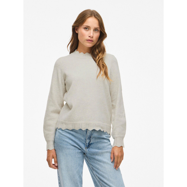 VILA Nikolina O-Neck L/S Knit Top
