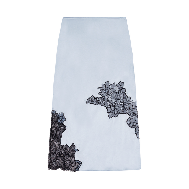 Ganni Satin Lace Skirt