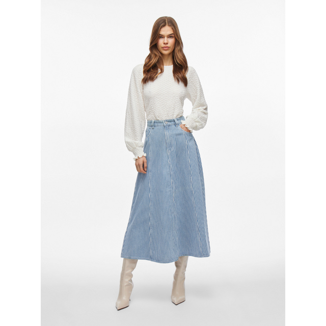 VILA Komma Midi Skirt