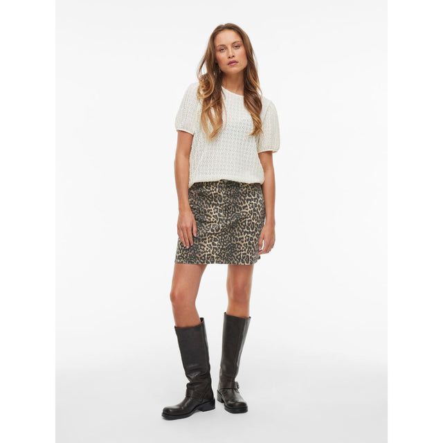 VILA-Vi Chia Leopard Short Skirt