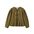 Ganni Poplin Long Sleeve Peplum Blouse
