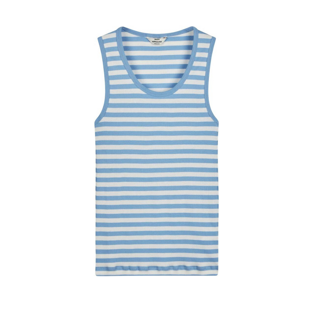 Mads Nørgaard 2x2 Cotton Stripe Amour Tank Top