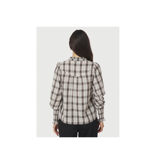 Neo Noir Camsia Big Check Blouse