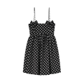 Ganni Printed Double Satin Mini Strap Dress