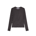 Ganni Printed Sheer Jersey Longsleeve