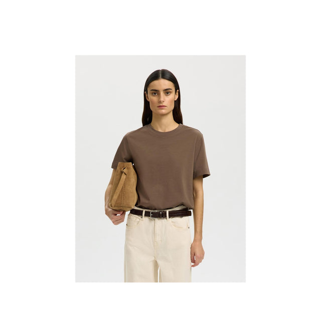 Selected Women T-shirt Essential SS Boxy Tee Noos