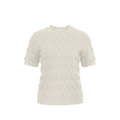VILA-Lowen s/s Pointelle Knit Top