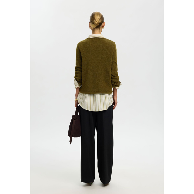 Selected Lulu New LS Knit O-Neck Noos