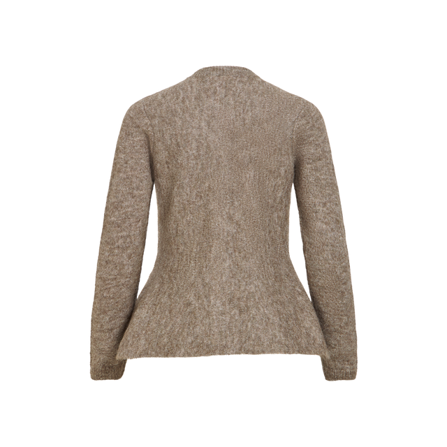 Vila Vibows O-Neck Peplum Knit Cardigan