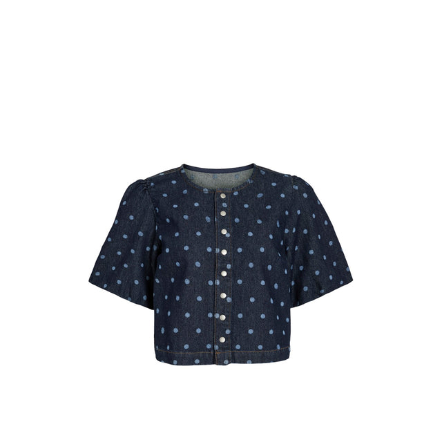 Vila Dot Denim top - front