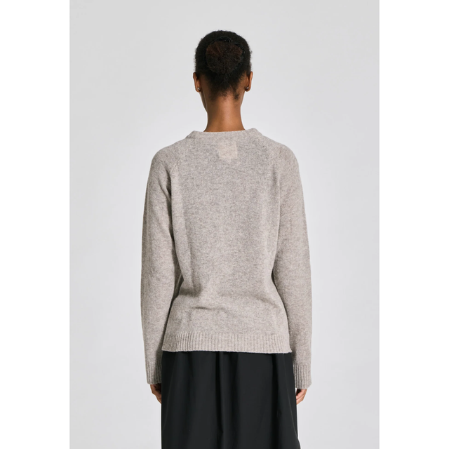 Gai Lisva Gry L/S Cardigan Lambswool Knit