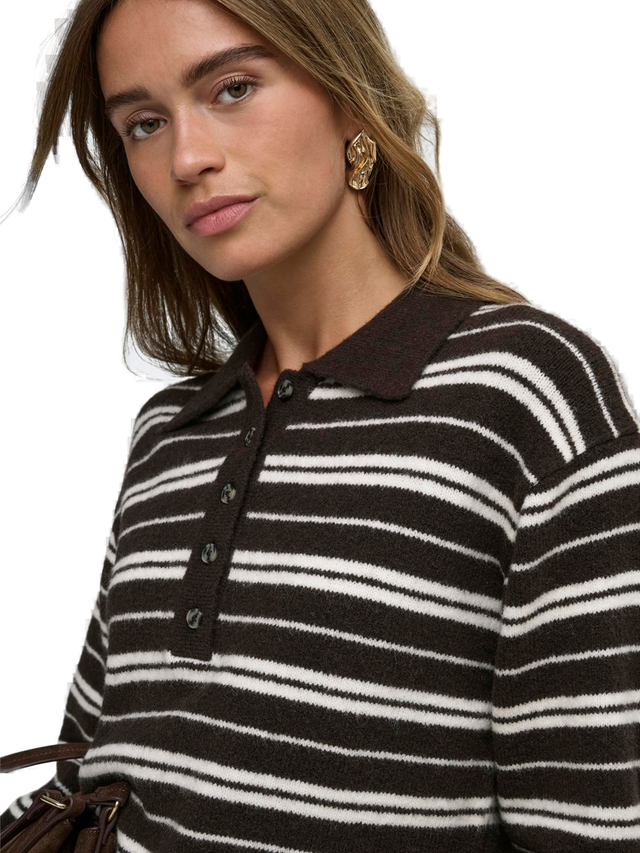 JDY Chloe L/S Polo Pullover Knit