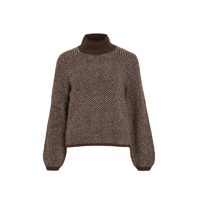 VILA Lory High Neck Knit Top