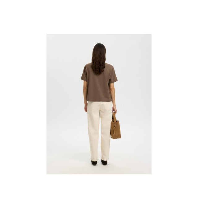 Selected Women T-shirt Essential SS Boxy Tee Noos